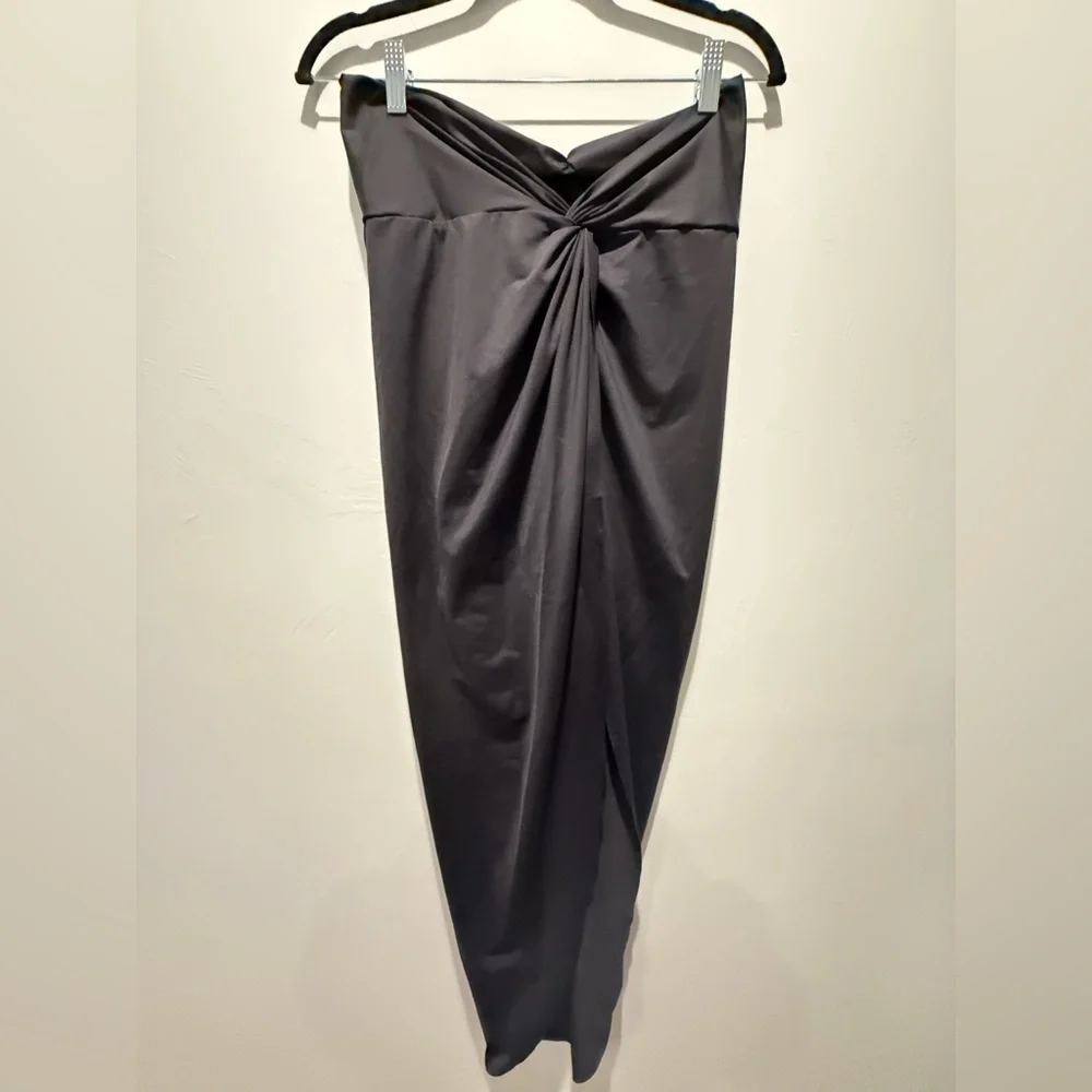 SKIMS Black Swim Sarong Wrap